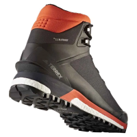 Ботинки зимние Adidas черно-оранжевые